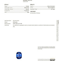 5.52 Ct. Blue Sapphire from Ceylon (Sri Lanka) Scan Report