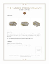 6.90 Ct. Sapphire from Burma (Myanmar) Appraisal