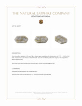 6.90 Ct. Grey Sapphire from Burma (Myanmar) Appraisal