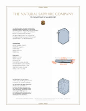 6.90 Ct. Grey Sapphire from Burma (Myanmar) 3 D Scan Report