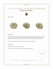 7.40 Ct. Grey Sapphire from Burma (Myanmar) Appraisal