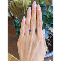 1.53 Ct. Pinkish Purple Sapphire from Ceylon (Sri Lanka) Life Style