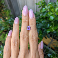 2.04 Ct. Purple Sapphire from Ceylon (Sri Lanka) Life Style