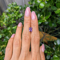 1.97 Ct. Purple Sapphire from Ceylon (Sri Lanka) Life Style