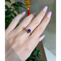 2.13 Ct. Purple Sapphire from Ceylon (Sri Lanka) Life Style