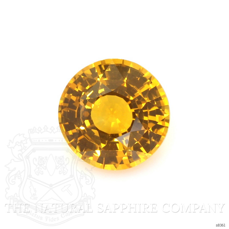 2.68 Ct. Orangish Yellow Sapphire from Ceylon (Sri Lanka)