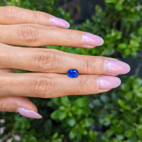 1.66 Ct. Blue Sapphire from Ceylon (Sri Lanka) Life Style