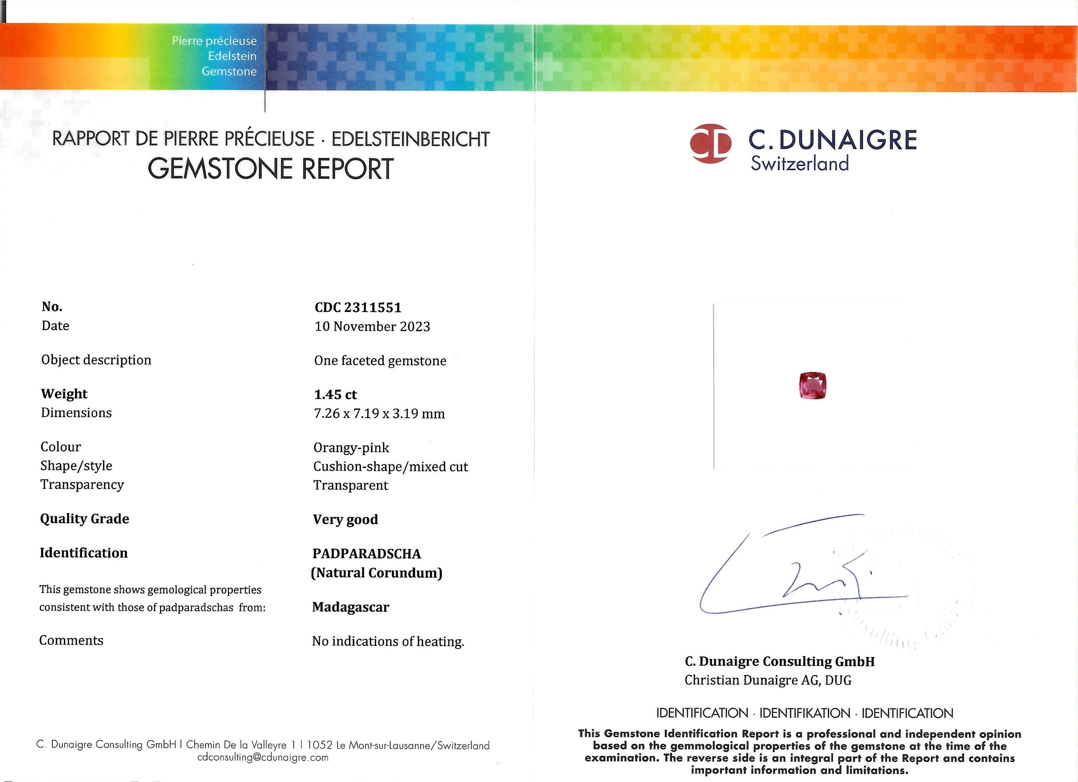 1.45 Ct. Pink Sapphire from Madagascar