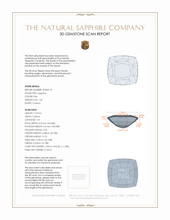 1.45 Ct. Pink Sapphire from Madagascar 3 D Scan Report