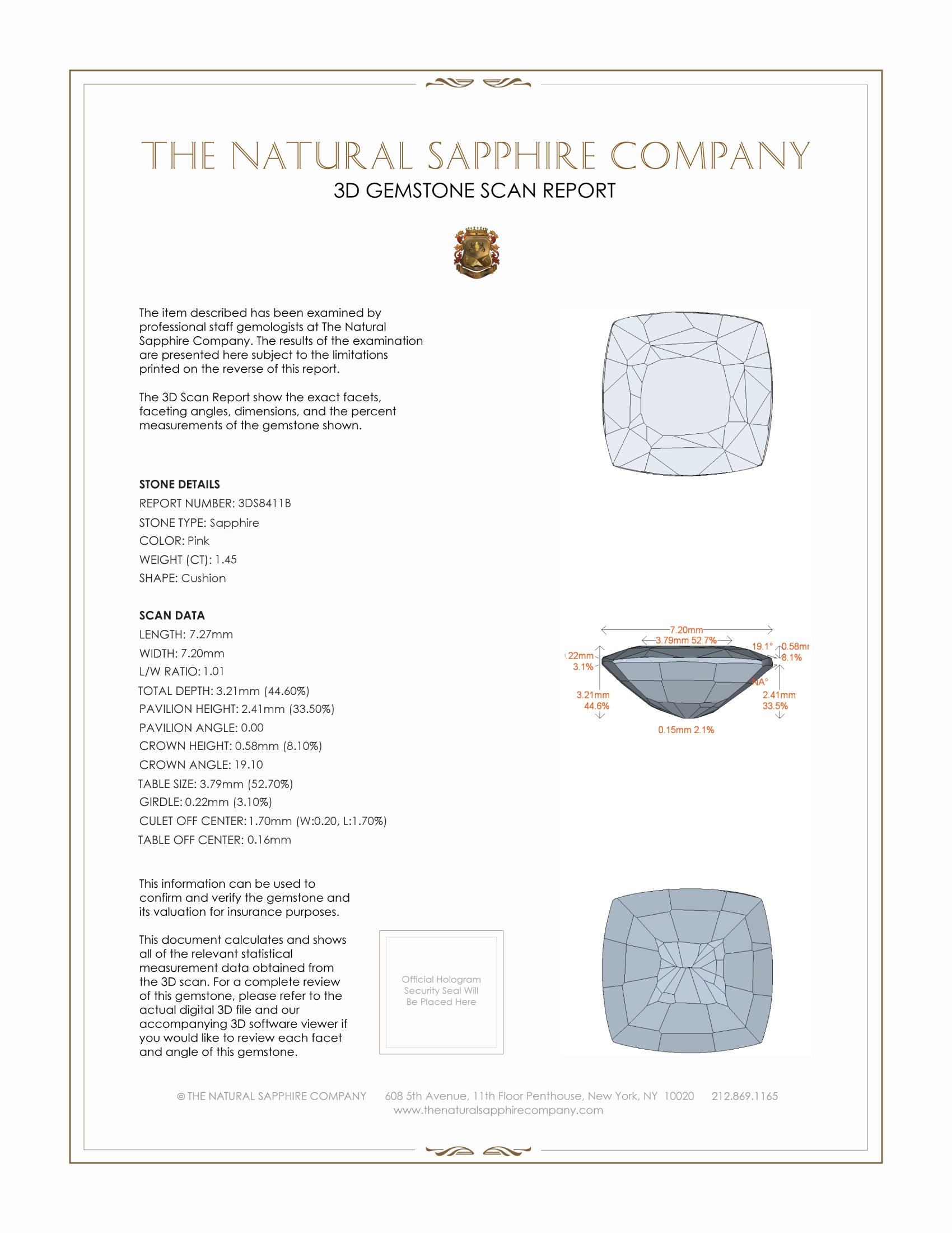 1.45 Ct. Padparadscha Sapphire from Madagascar