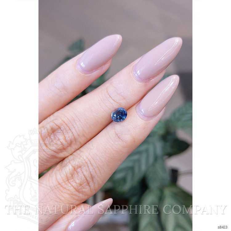 1.21 Ct. Greenish Blue Sapphire from Ceylon (Sri Lanka)