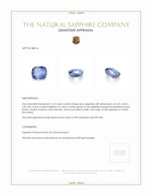 1.53 Ct. Sapphire from Ceylon (Sri Lanka) Appraisal