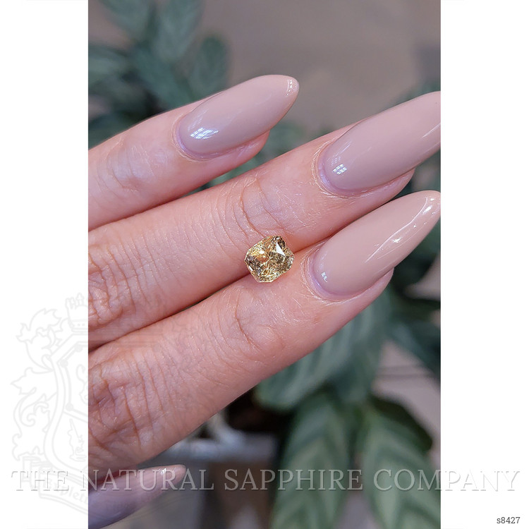 1.57 Ct. Orangish Yellow Sapphire from Ceylon (Sri Lanka)