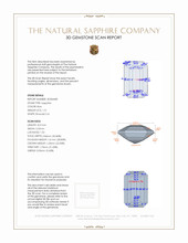 1.51 Ct. Blue Sapphire from Ceylon (Sri Lanka) 3 D Scan Report