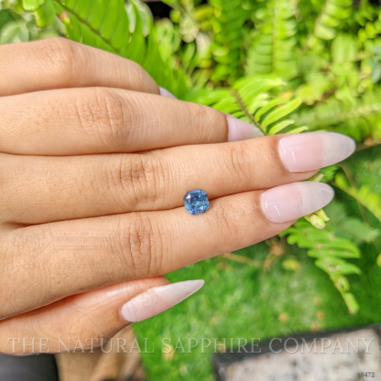 1.44 Ct. Greenish Blue Sapphire from Ceylon (Sri Lanka)