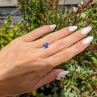 3.39 Ct. Blue Sapphire from Ceylon (Sri Lanka) Life Style