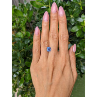 3.39 Ct. Blue Sapphire from Ceylon (Sri Lanka) Life Style