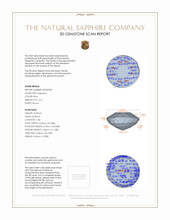 2.57 Ct. Blue Sapphire from Ceylon (Sri Lanka) 3 D Scan Report