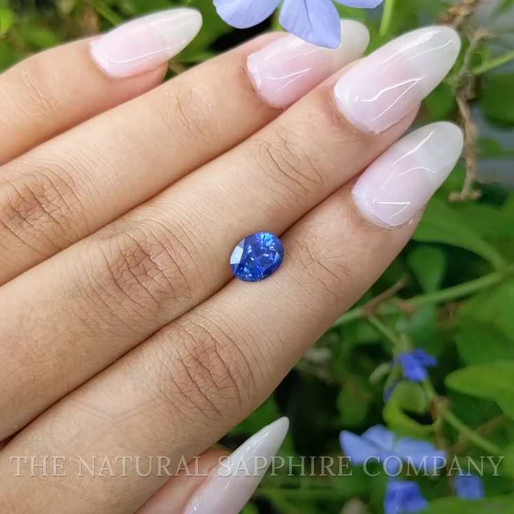 1.83 Ct. Blue Sapphire from Ceylon (Sri Lanka)