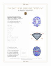 1.83 Ct. Blue Sapphire from Ceylon (Sri Lanka) 3 D Scan Report