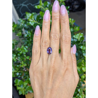 3.29 Ct. Purple Sapphire from Madagascar Life Style