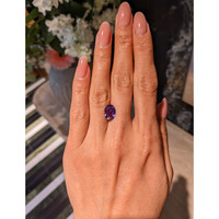 3.29 Ct. Purple Sapphire from Madagascar Life Style