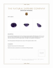 3.24 Ct. Sapphire from Madagascar Appraisal