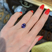 3.24 Ct. Sapphire from Madagascar Life Style
