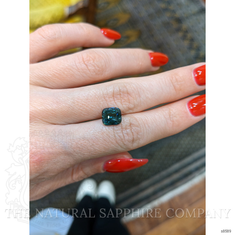 3.53 Ct. Bluish Green Sapphire from Ceylon (Sri Lanka)