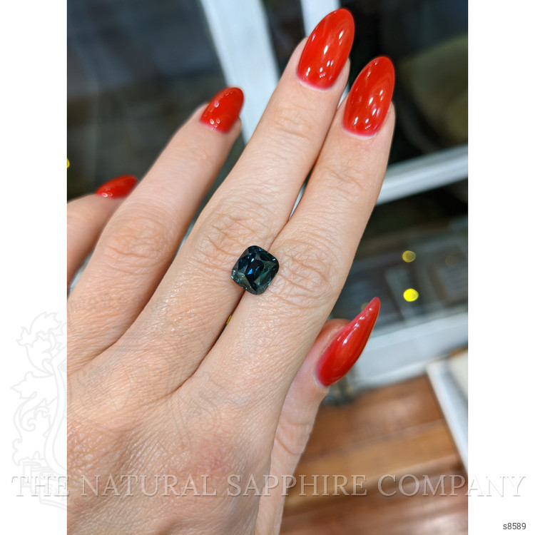 3.53 Ct. Bluish Green Sapphire from Ceylon (Sri Lanka)