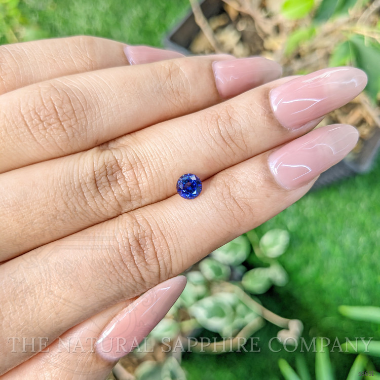 0.84 Ct. Blue Sapphire from Ceylon (Sri Lanka)