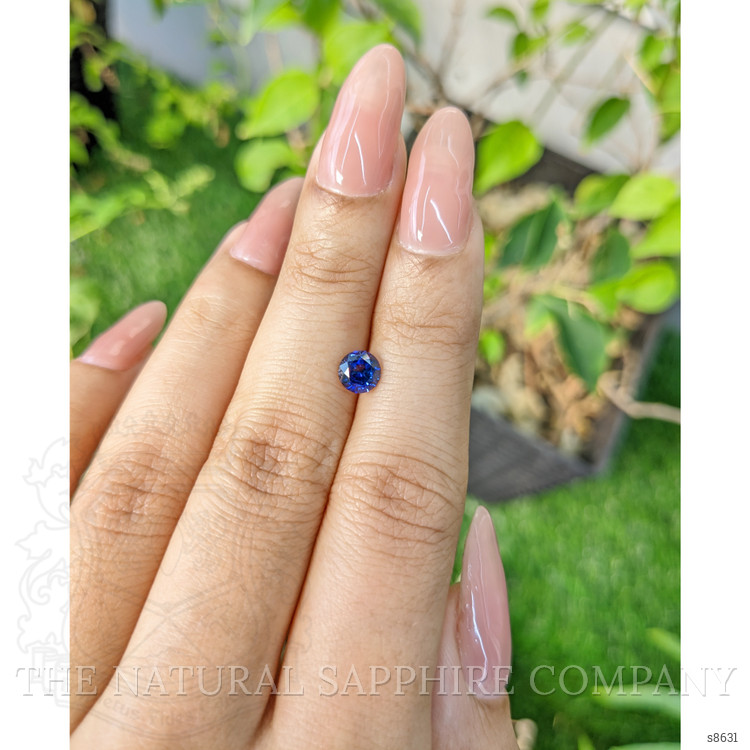 0.84 Ct. Blue Sapphire from Ceylon (Sri Lanka)