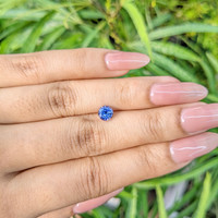 0.97 Ct. Blue Sapphire from Ceylon (Sri Lanka) Life Style