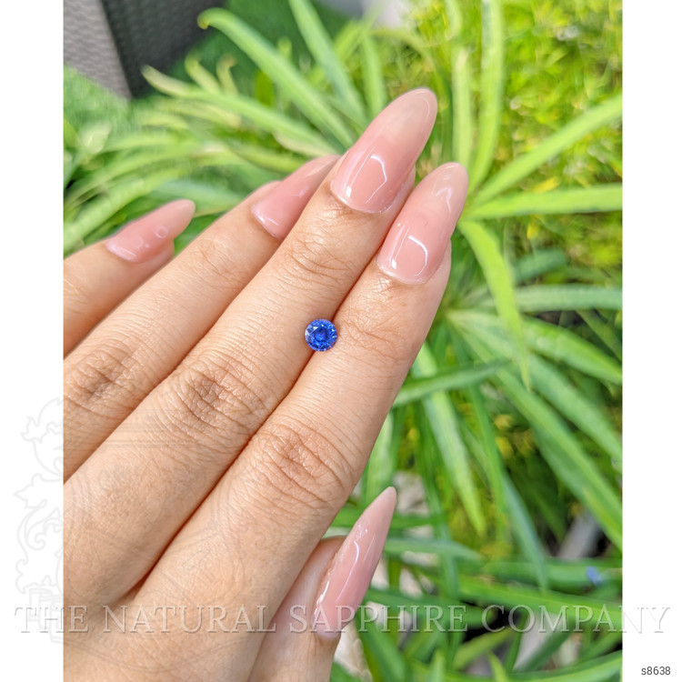0.56 Ct. Blue Sapphire from Ceylon (Sri Lanka)