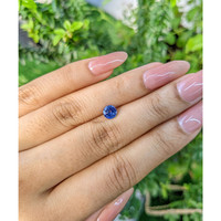 0.88 Ct. Blue Sapphire from Ceylon (Sri Lanka) Life Style
