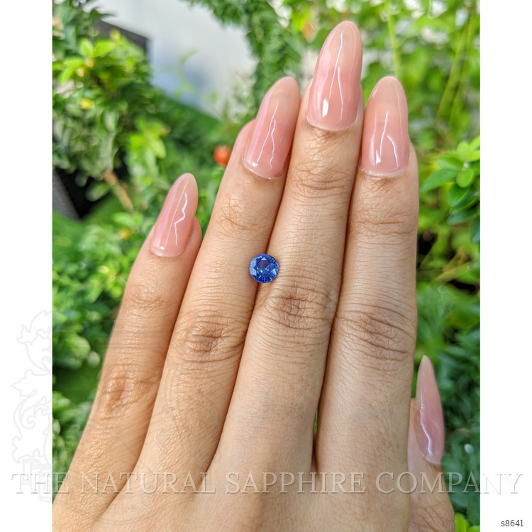 0.88 Ct. Blue Sapphire from Ceylon (Sri Lanka)