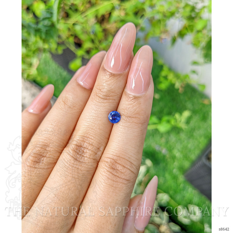 0.68 Ct. Blue Sapphire from Ceylon (Sri Lanka)
