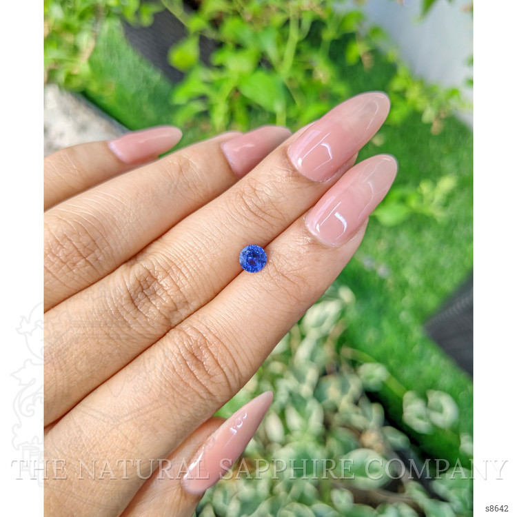 0.68 Ct. Blue Sapphire from Ceylon (Sri Lanka)