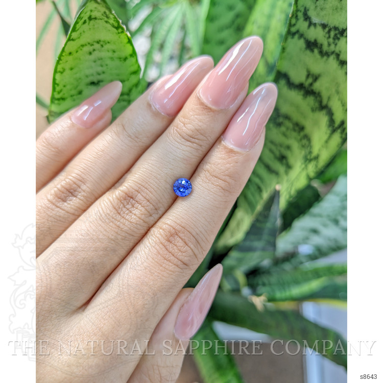 0.85 Ct. Blue Sapphire from Ceylon (Sri Lanka)