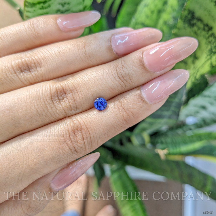 0.85 Ct. Blue Sapphire from Ceylon (Sri Lanka)