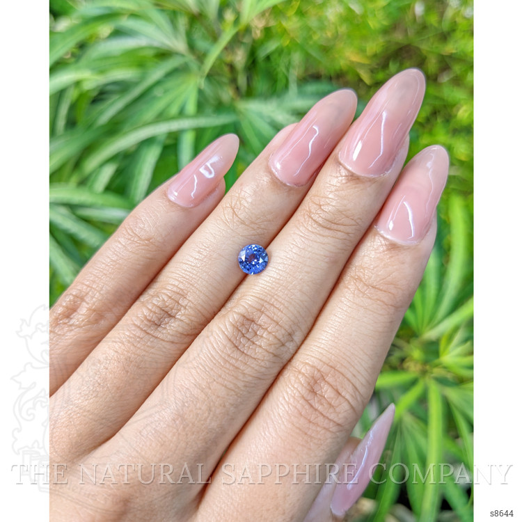 0.88 Ct. Blue Sapphire from Ceylon (Sri Lanka)