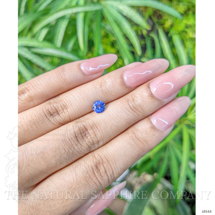 0.88 Ct. Blue Sapphire from Ceylon (Sri Lanka)