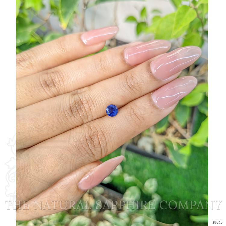 0.76 Ct. Blue Sapphire from Ceylon (Sri Lanka)