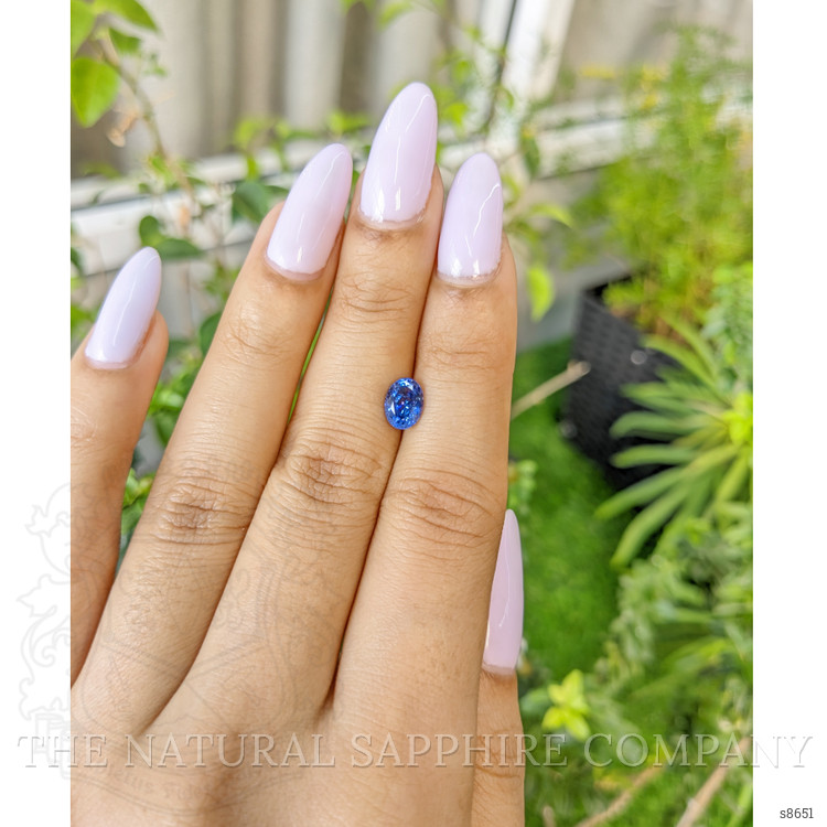 1.29 Ct. Blue Sapphire from Ceylon (Sri Lanka)