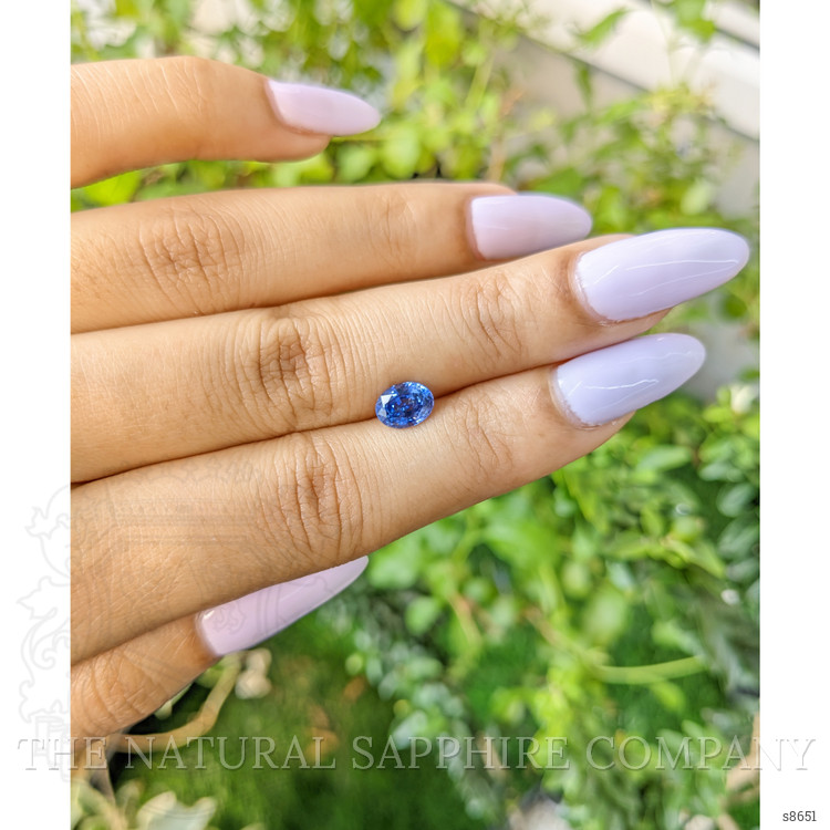 1.29 Ct. Blue Sapphire from Ceylon (Sri Lanka)
