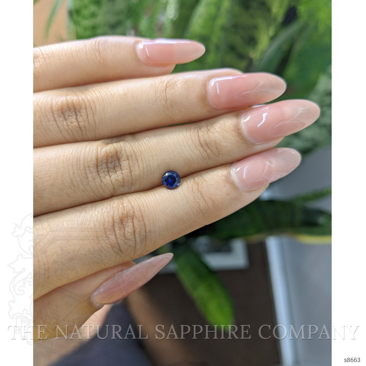 0.63 Ct. Blue Sapphire from Ceylon (Sri Lanka)