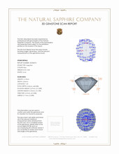 0.83 Ct. Blue Sapphire from Ceylon (Sri Lanka) 3 D Scan Report