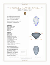 0.78 Ct. Sapphire from Ceylon (Sri Lanka) 3 D Scan Report