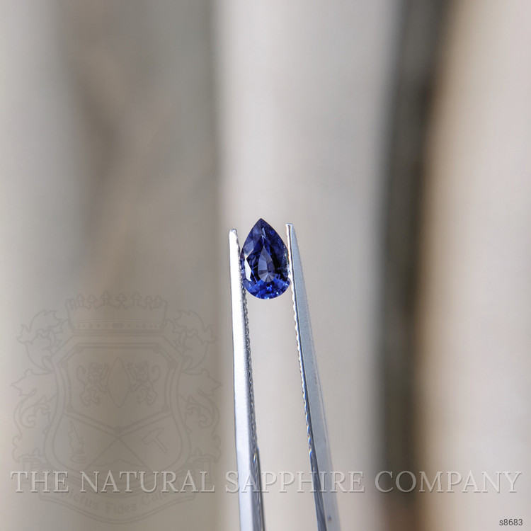 0.69 Ct. Blue Sapphire from Ceylon (Sri Lanka)
