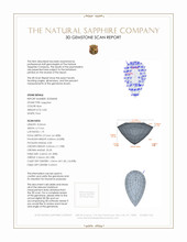 0.82 Ct. Sapphire from Ceylon (Sri Lanka) 3 D Scan Report